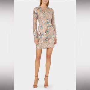 NWT Milly Leona Multicolored Sequin Dress Size 10